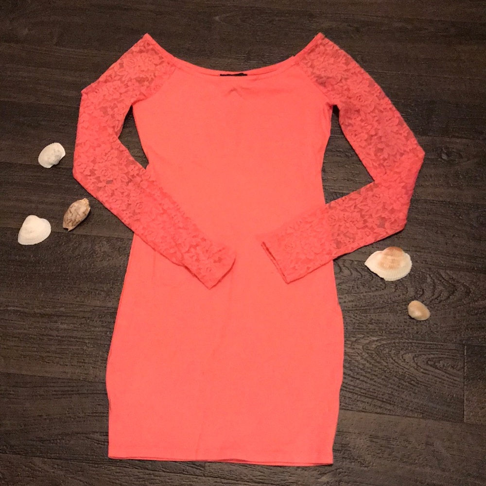 Pink mini dress